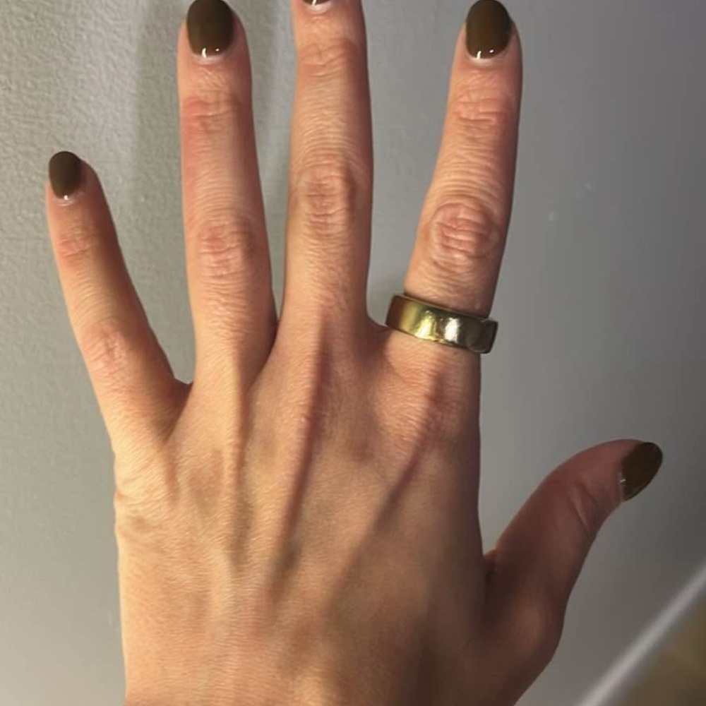 Oura Gold Ring Simple Band Design
